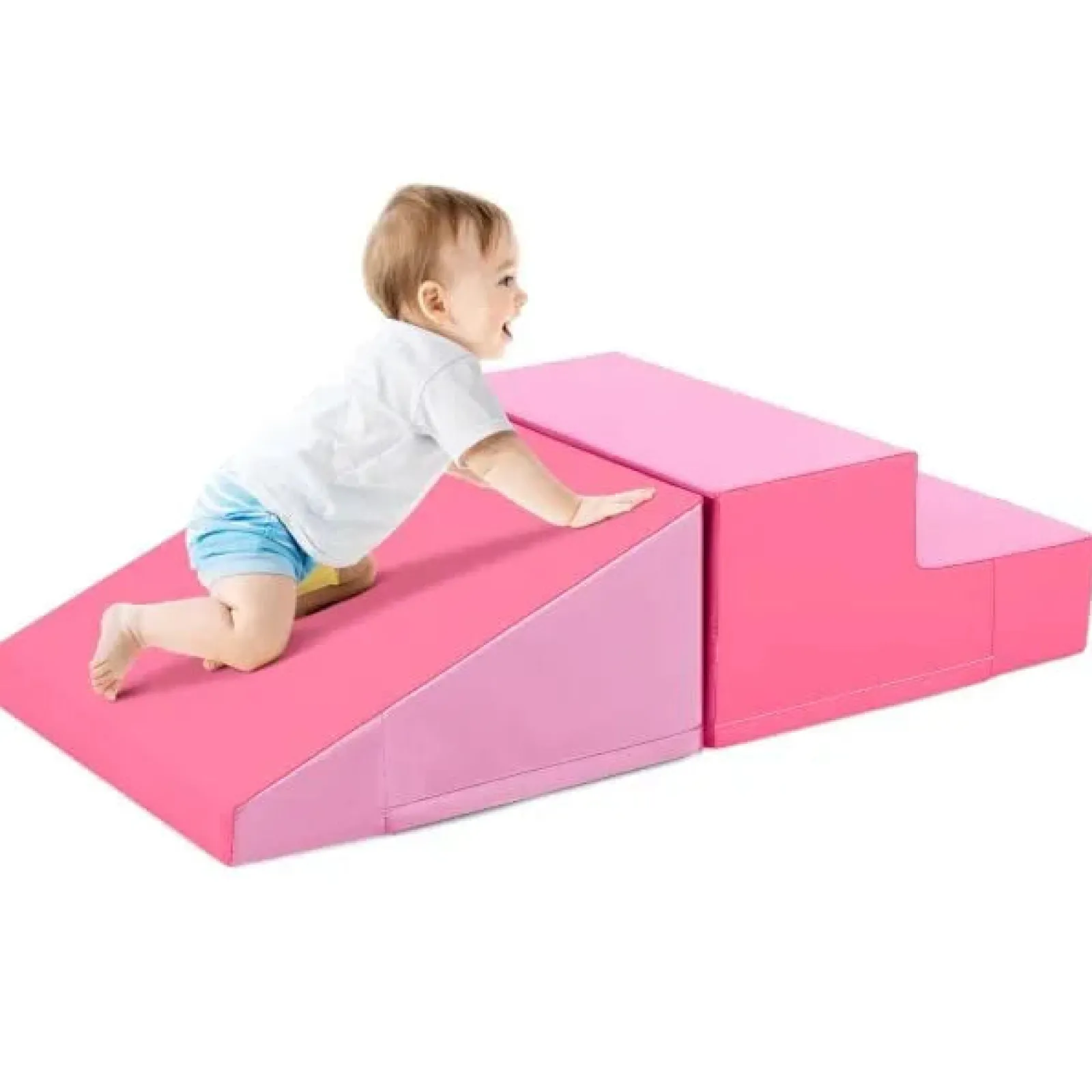 Little Helper Swing & Slide Sets & Garden Play & Trampolines | Kids Climbing Frames & Activity Toys | 2-Piece Step and Slide Climber for Infants and Toddlers | Soft Play