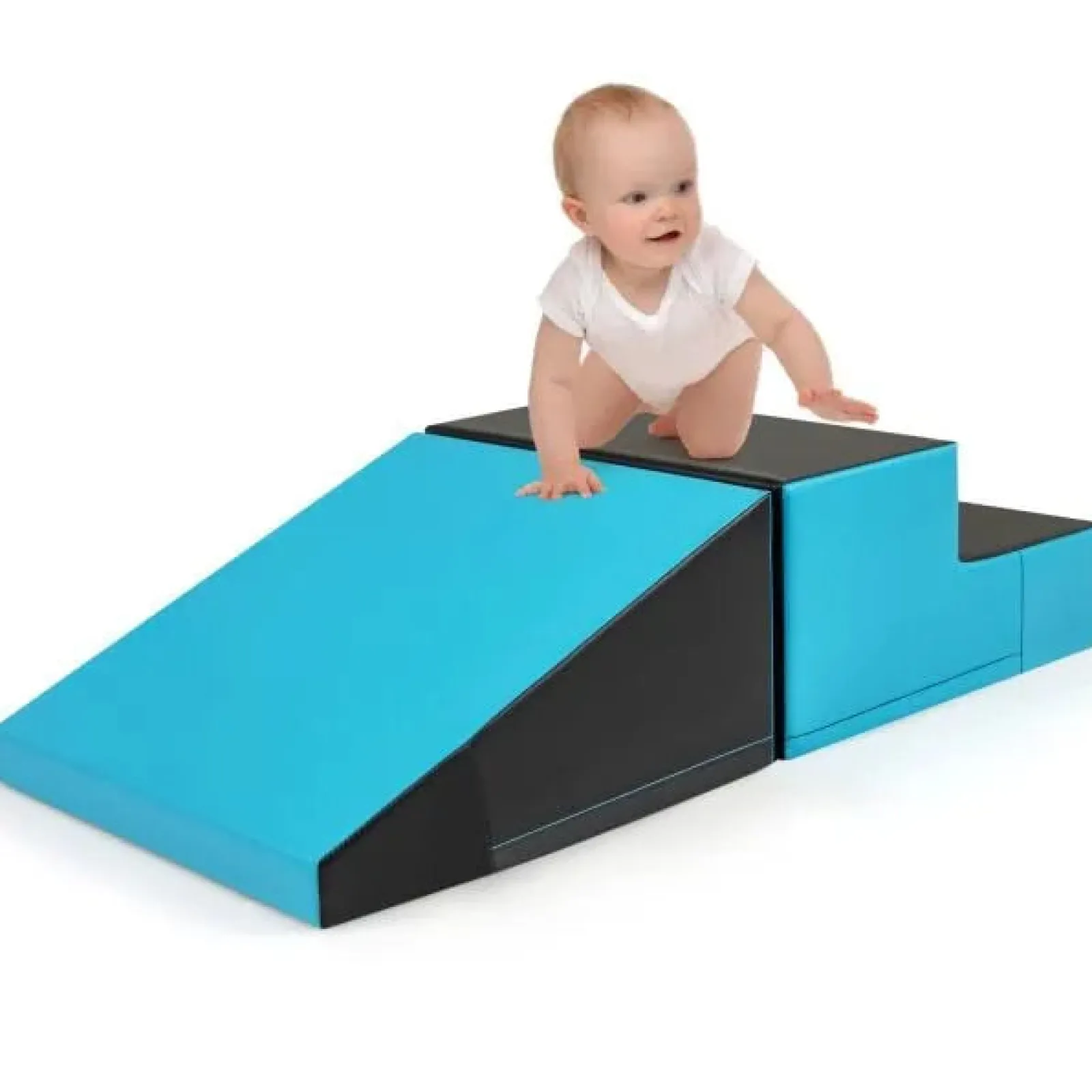 Little Helper Swing & Slide Sets & Garden Play & Trampolines | Kids Climbing Frames & Activity Toys | 2-Piece Step and Slide Climber for Infants and Toddlers | Soft Play