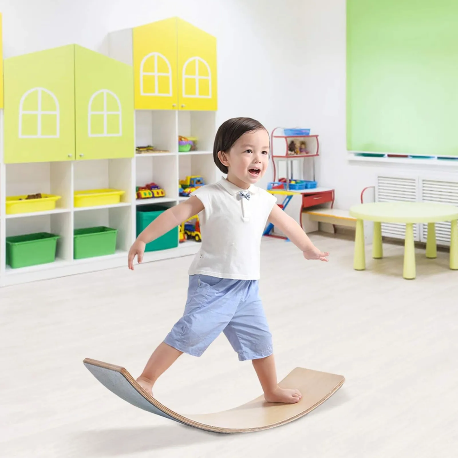 Little Helper Swing & Slide Sets & Garden Play & Trampolines | Kids Climbing Frames & Activity Toys | Pikler Eco Conscious Montessori Wooden Balance Board | Toddler Wobble Board | 3 Years+