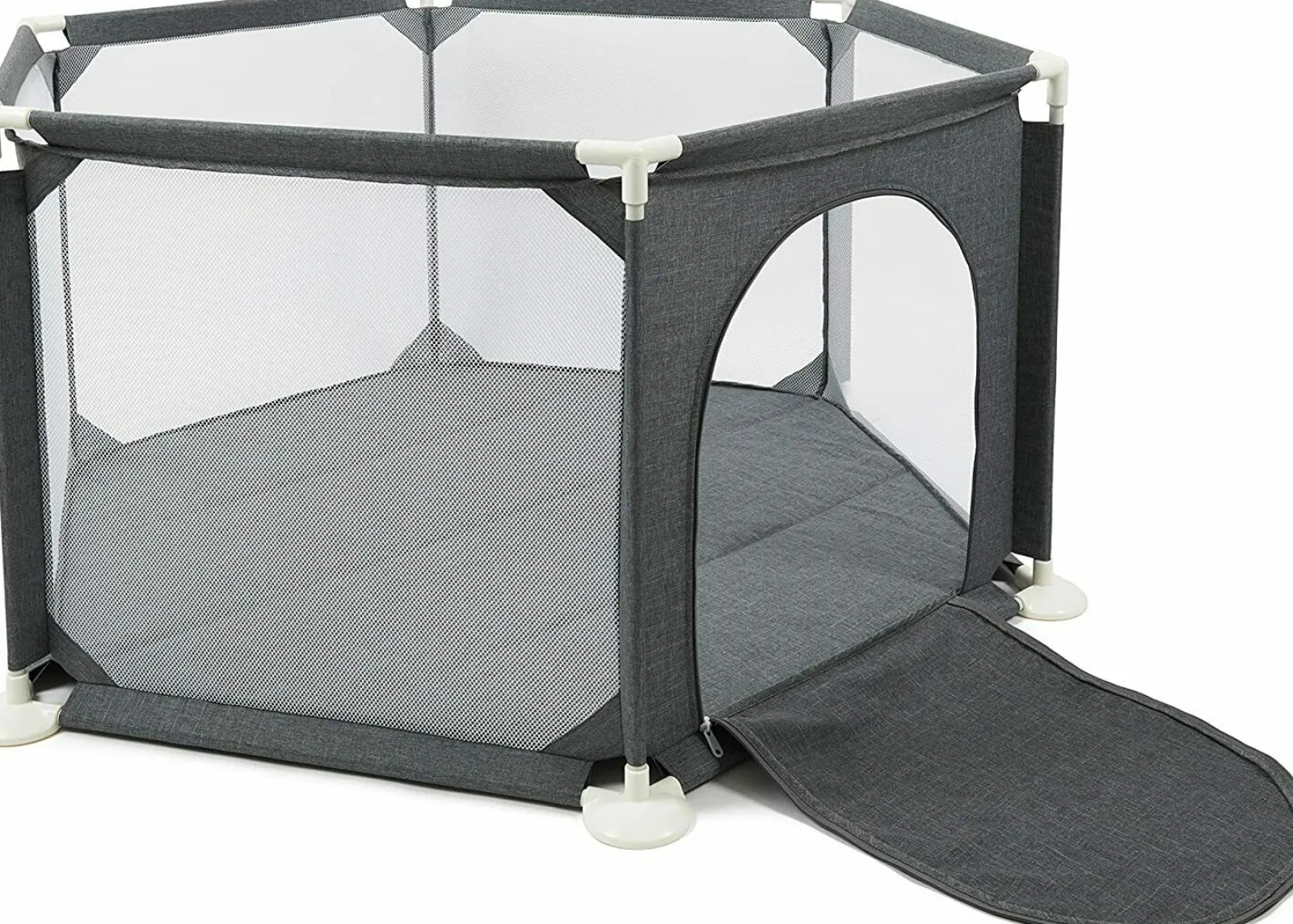 Little Helper Ball Pits & Ball Pools | Baby Playpens | Premium Quality Safe & Secure Baby Playpen | Ball Pool with Zip Door | Grey | 6 - 36m