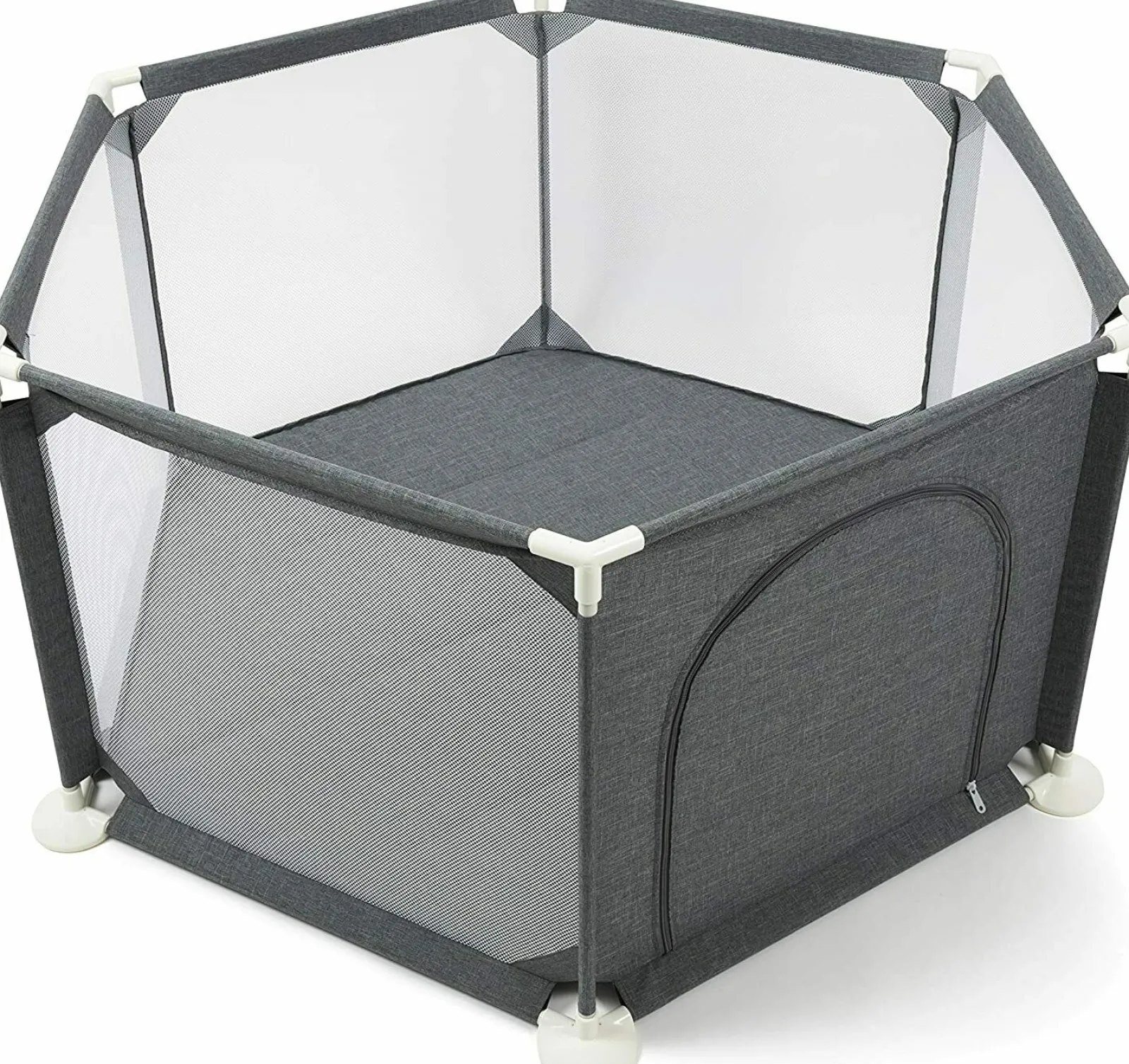 Little Helper Ball Pits & Ball Pools | Baby Playpens | Premium Quality Safe & Secure Baby Playpen | Ball Pool with Zip Door | Grey | 6 - 36m
