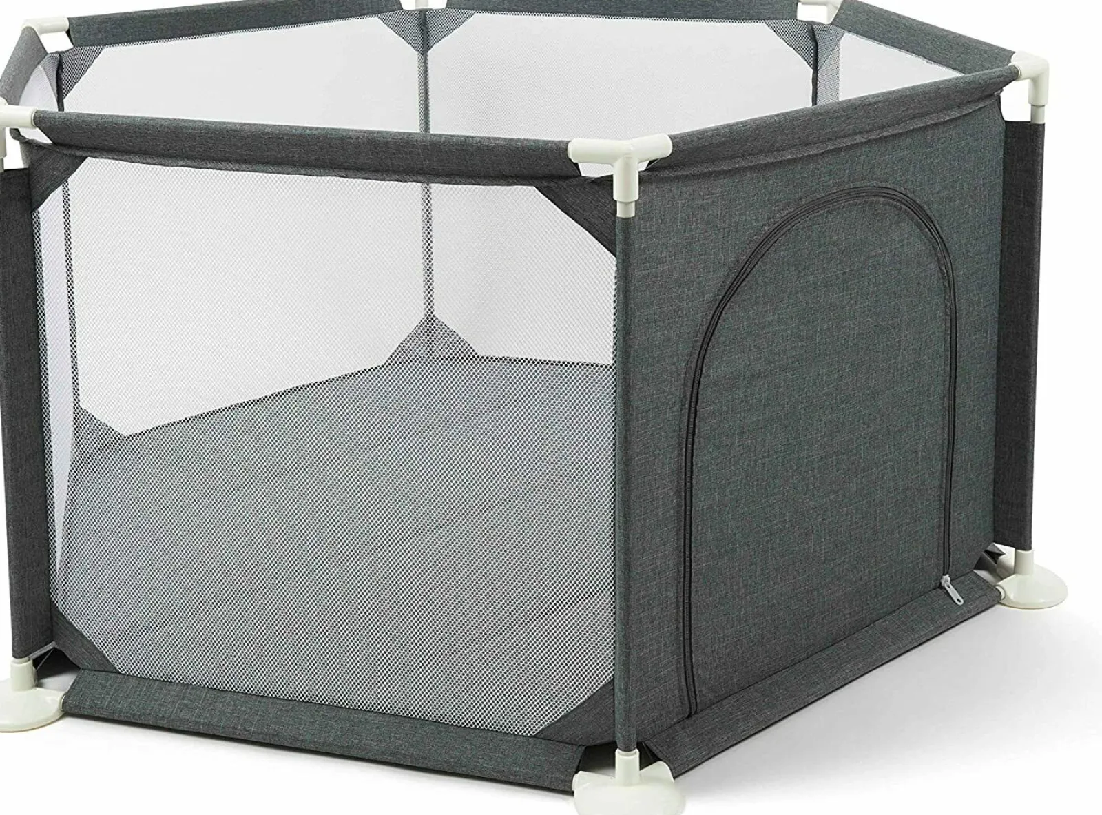 Little Helper Ball Pits & Ball Pools | Baby Playpens | Premium Quality Safe & Secure Baby Playpen | Ball Pool with Zip Door | Grey | 6 - 36m