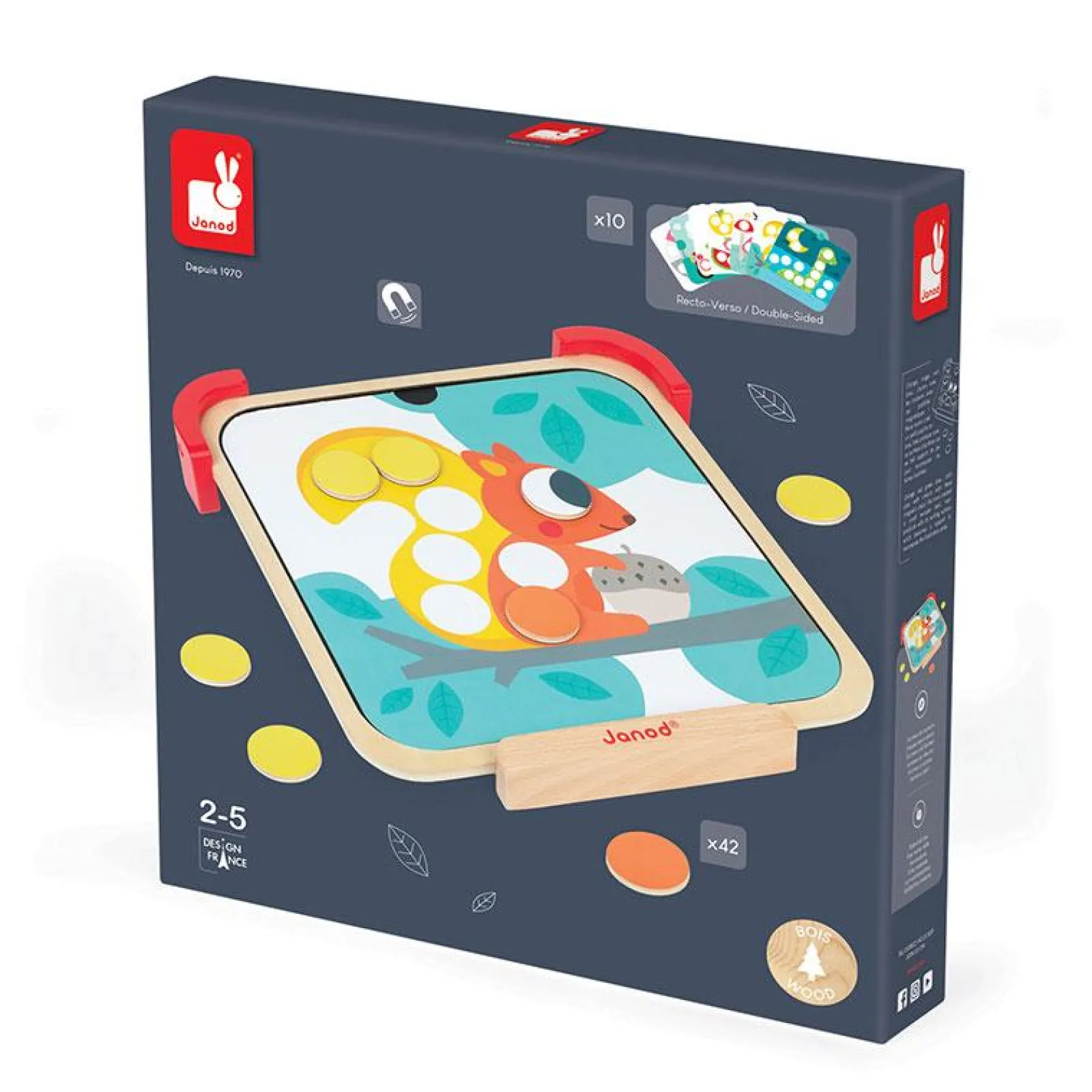 Little Helper Wooden Toys & Educational Toys | Baby Gifts | Preschool Toys | I am Learning Colours - Magnetic Chips | Puzzles & Games