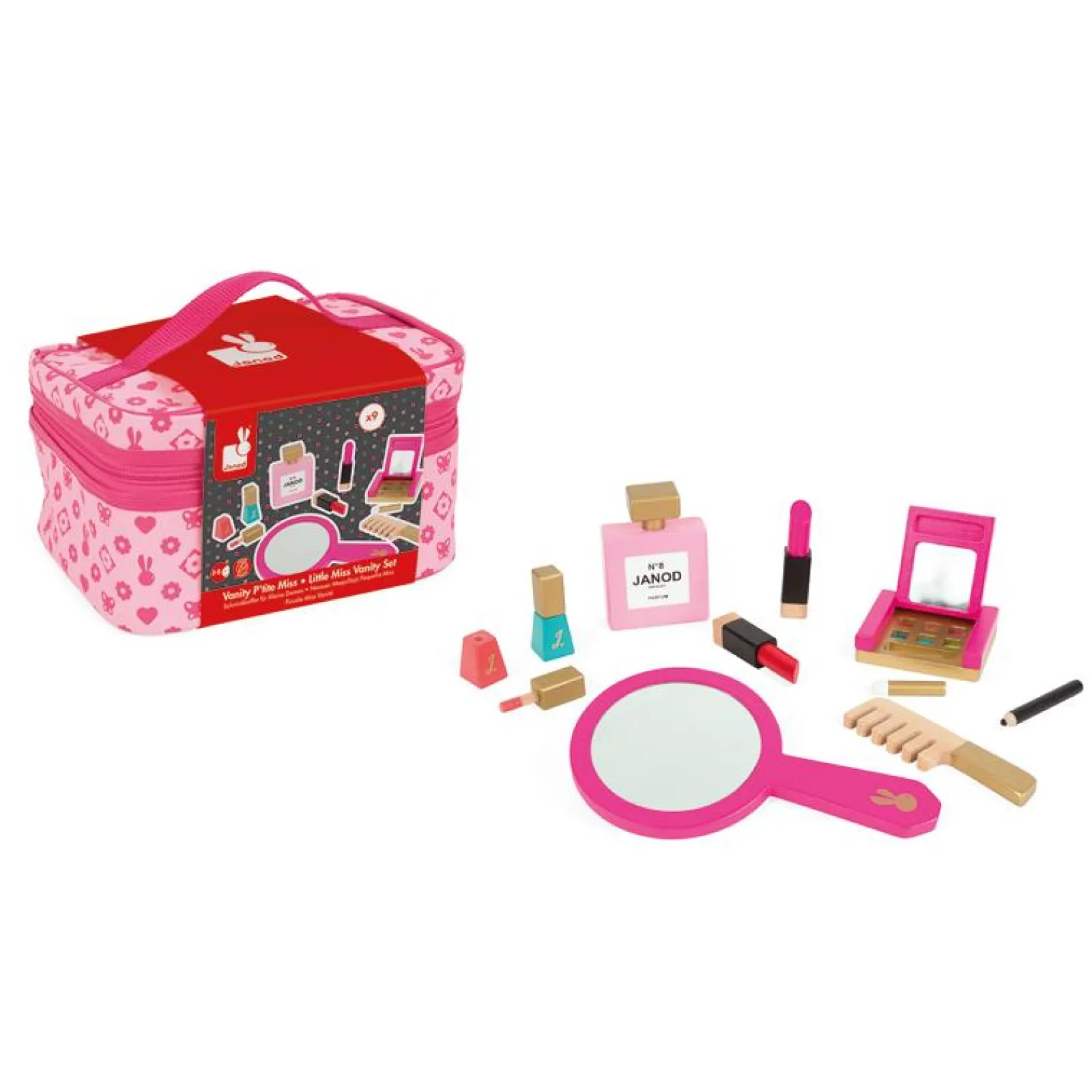 Little Helper Wooden Toys & Educational Toys | Role Play Toys & Pretend Play | Preschool Toys | Little Miss Vanity Case 10pc | Role Play Toys