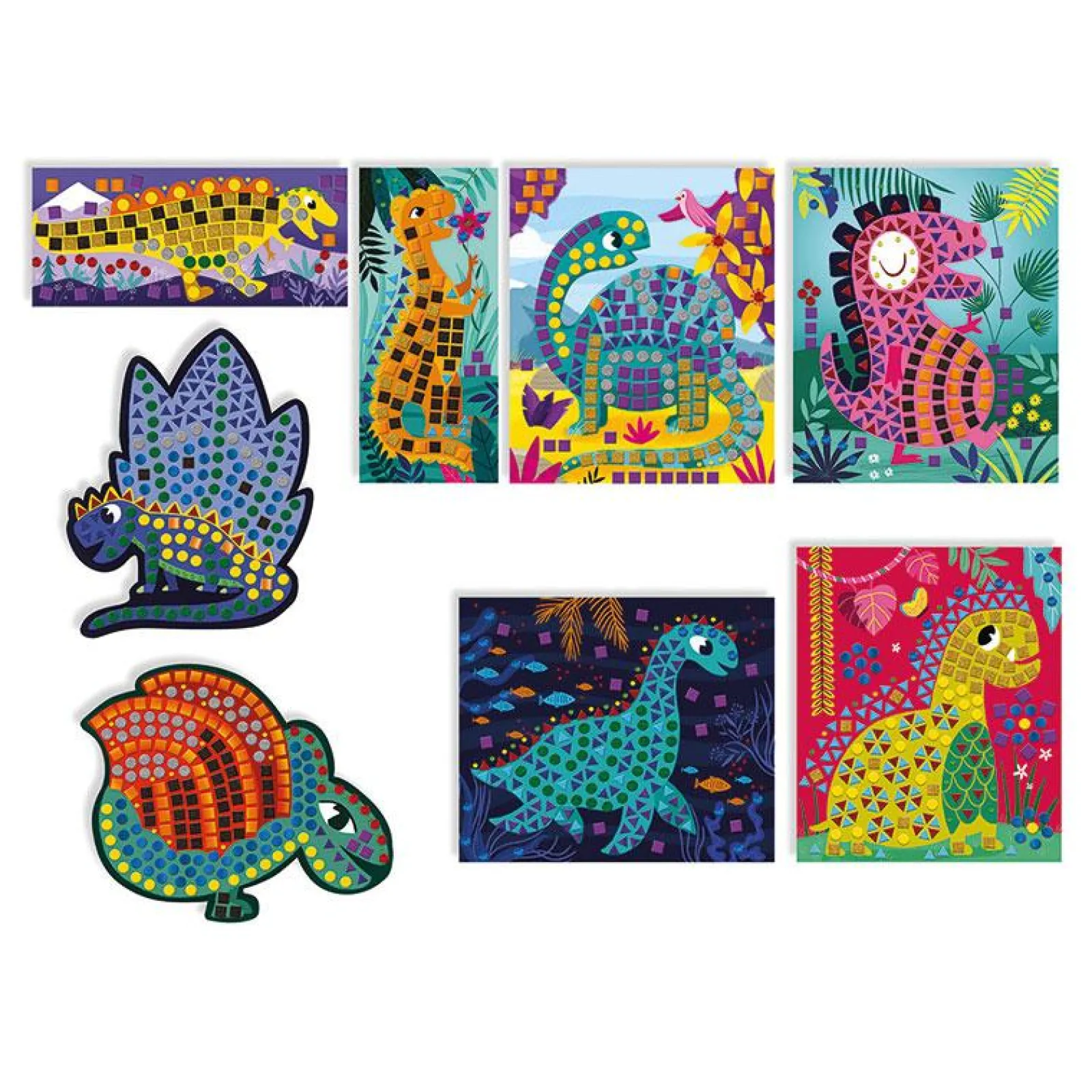 Little Helper Wooden Toys & Educational Toys | Baby Gifts | Preschool Toys | Mosaics Dinosaurs | Creative Play