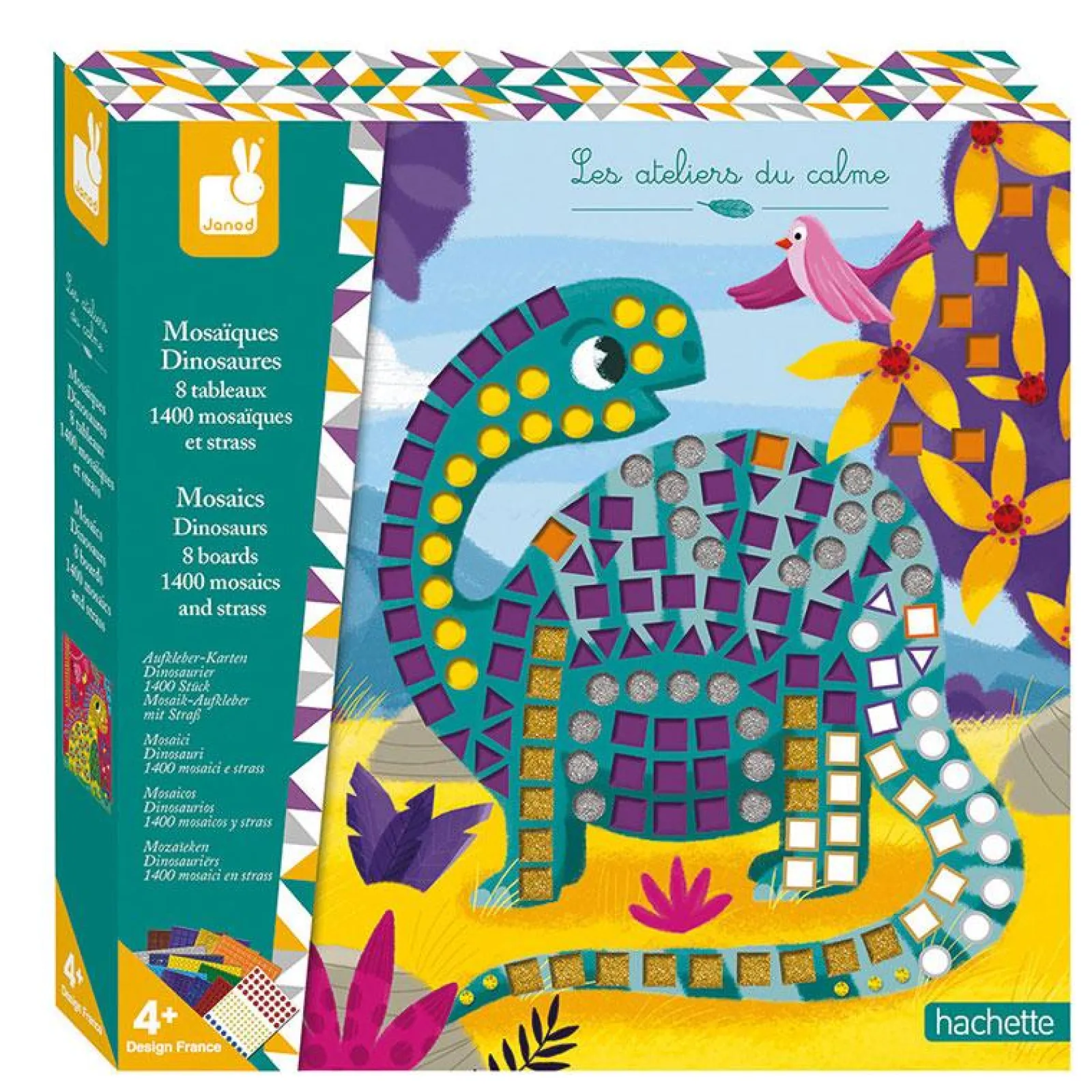 Little Helper Wooden Toys & Educational Toys | Baby Gifts | Preschool Toys | Mosaics Dinosaurs | Creative Play