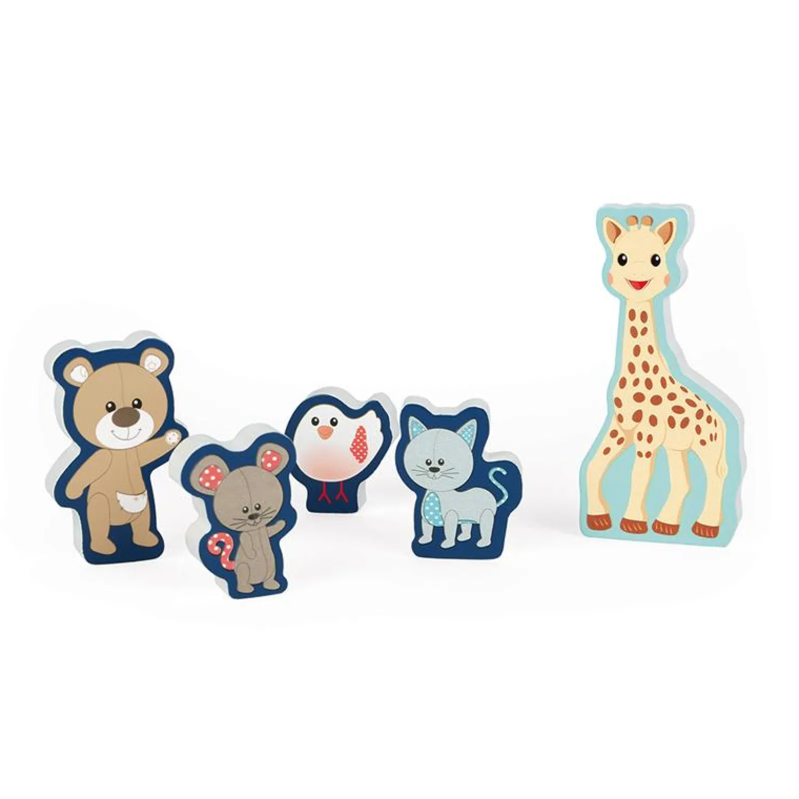 Little Helper Wooden Toys & Educational Toys | Baby Gifts | Preschool Toys | Sophie La Girafe Chunky Puzzle 5pc | Puzzles & Games