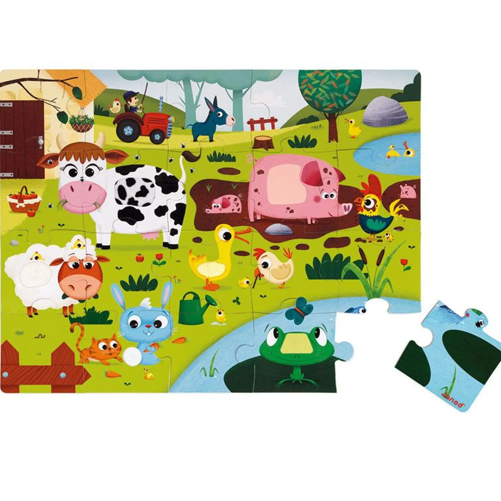 Little Helper Wooden Toys & Educational Toys | Baby Gifts | Preschool Toys | Tactile Puzzle Farm Animals | Puzzles & Games