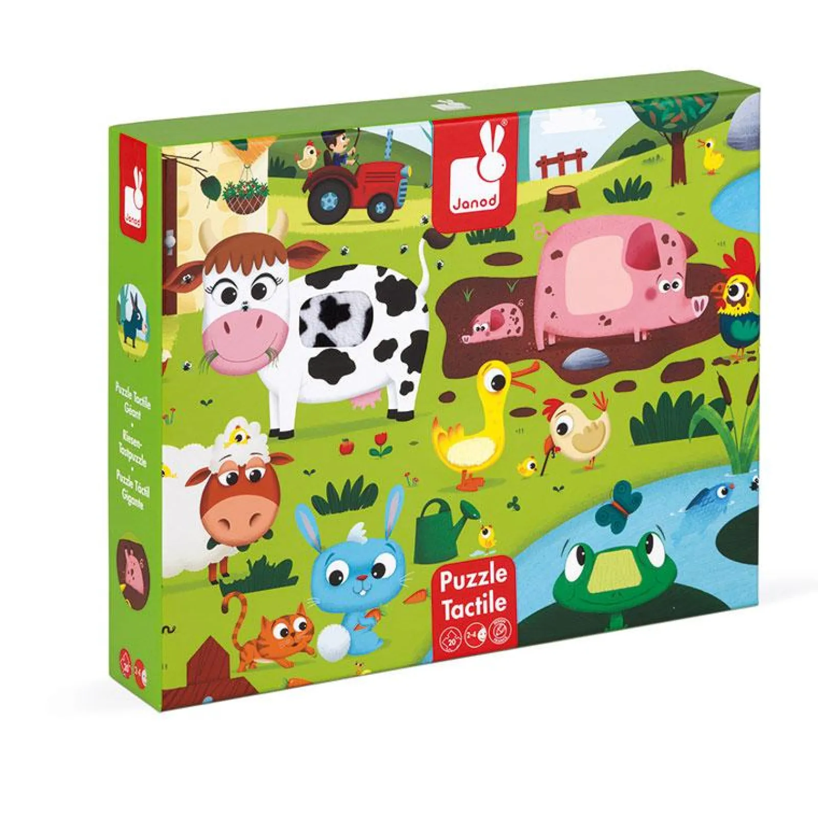 Little Helper Wooden Toys & Educational Toys | Baby Gifts | Preschool Toys | Tactile Puzzle Farm Animals | Puzzles & Games