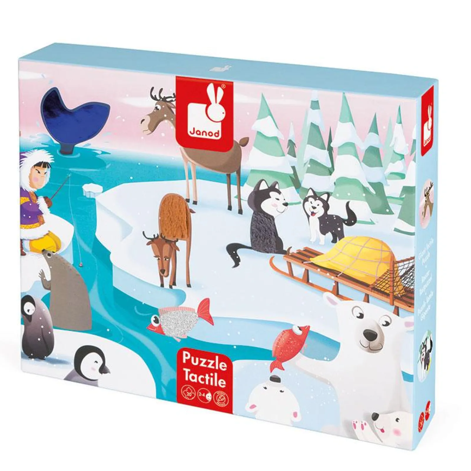 Little Helper Wooden Toys & Educational Toys | Baby Gifts | Preschool Toys | Tactile Puzzle Life On The Ice | Puzzles & Games
