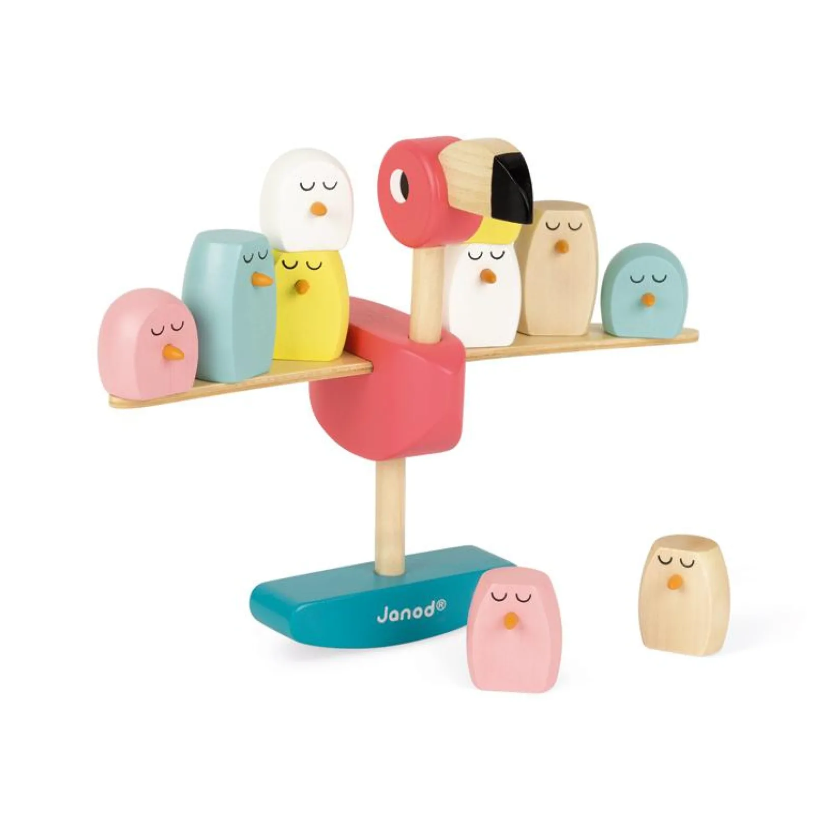 Little Helper Wooden Toys & Educational Toys | Baby Gifts | Preschool Toys | Zigolos Balancing Game Flamingo | Puzzles & Games