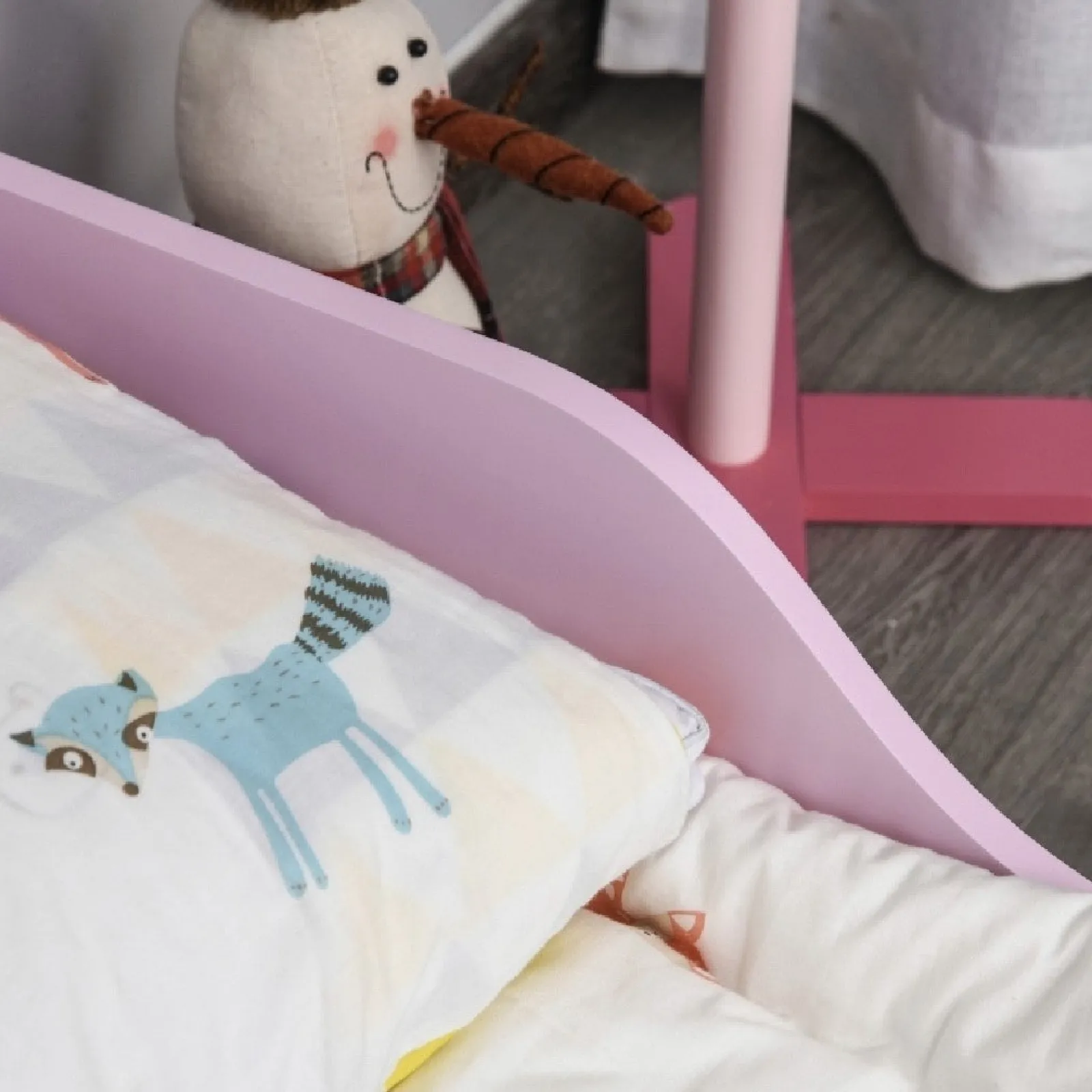 Little Helper Toddler Beds & Childrens Single Beds | Princess Castle Kids Bed with Side Rails | Pink Girls Toddler Bed | 60H x 143L x 73Wcm | 3-6 years