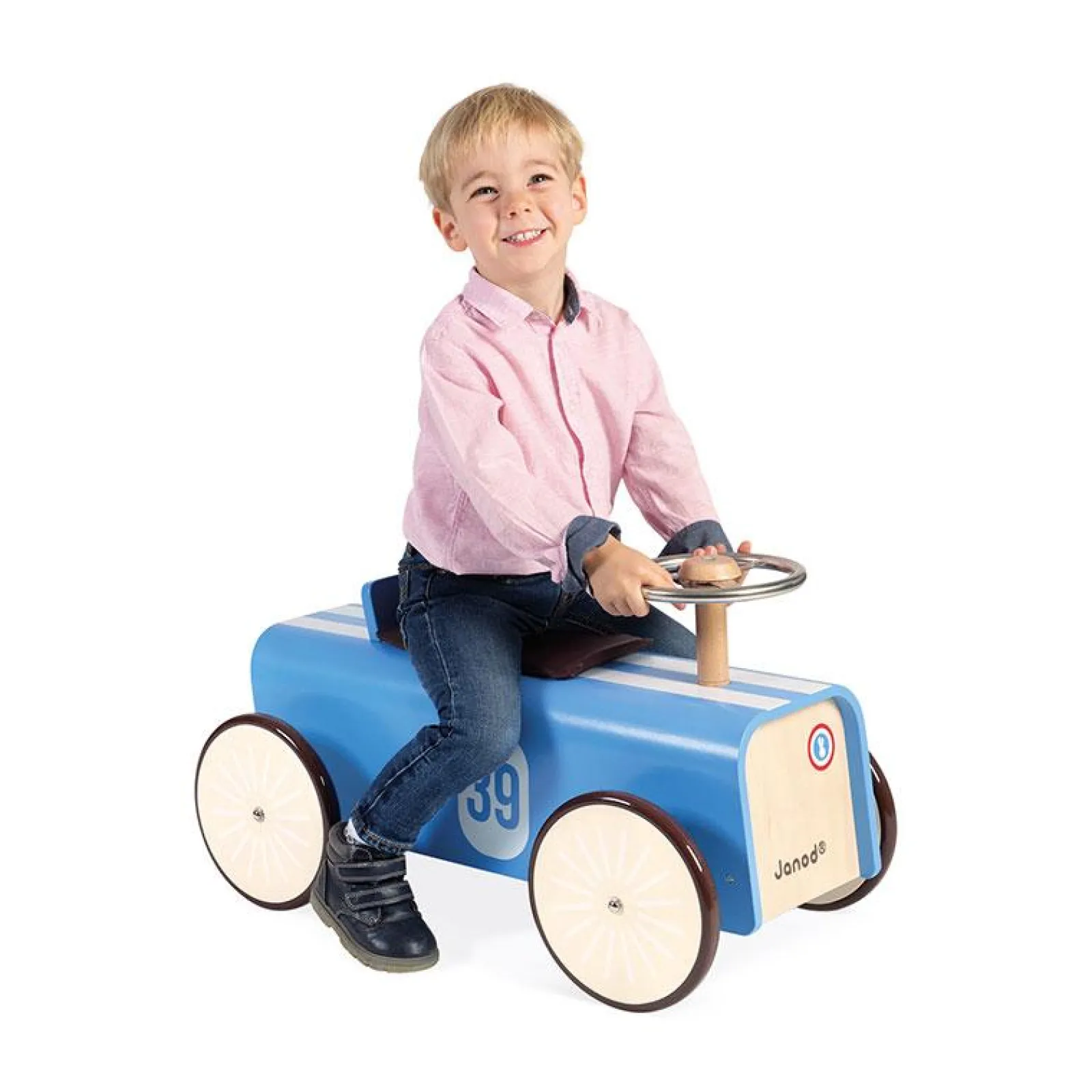 Little Helper Balance Bikes & Kids Scooters & Kids Bikes | Wooden Toys & Educational Toys | Rockers, Ride Ons & Bikes | Car Ride-On | Blue Vintage Ride On | 24m+