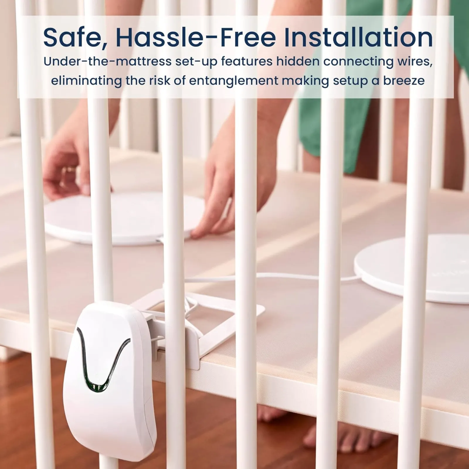 Little Helper Baby Monitors & Video Baby Monitors & Movement Monitors | Baby Monitors | Safe Sleep Highly Sensitive Baby Breathing Movement Monitor | 5" Split Screen Room & Cot Monitoring | IR night vision | Lullaby & Sleep Sounds