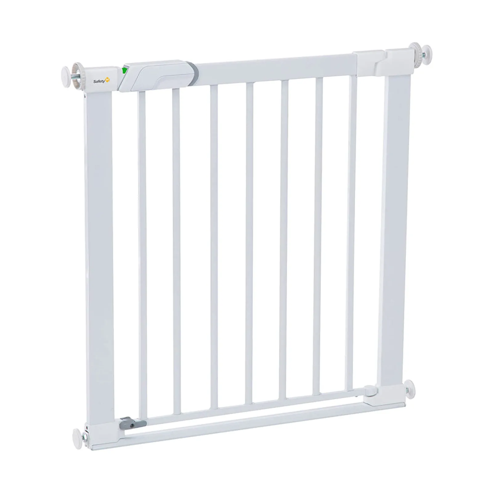 Little Helper Stair Gates & Baby Gates | Stair Gates & Baby Gates | SecureTech® White Metal Stair Gate | Baby Gate | Extendable Safety Gate (73-80cm)