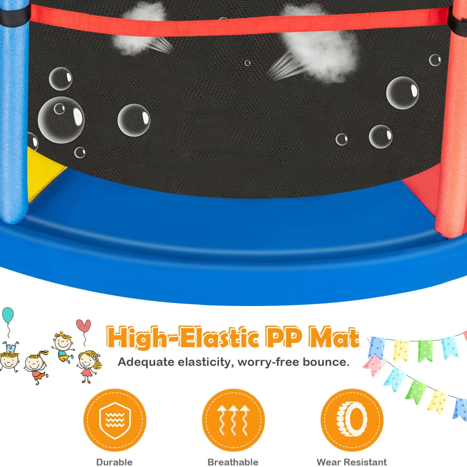 Little Helper Swing & Slide Sets & Garden Play & Trampolines | Small 6ft Trampoline Packed with Safety Features | Small Trampoline | Indoor or Outdoor Trampoline