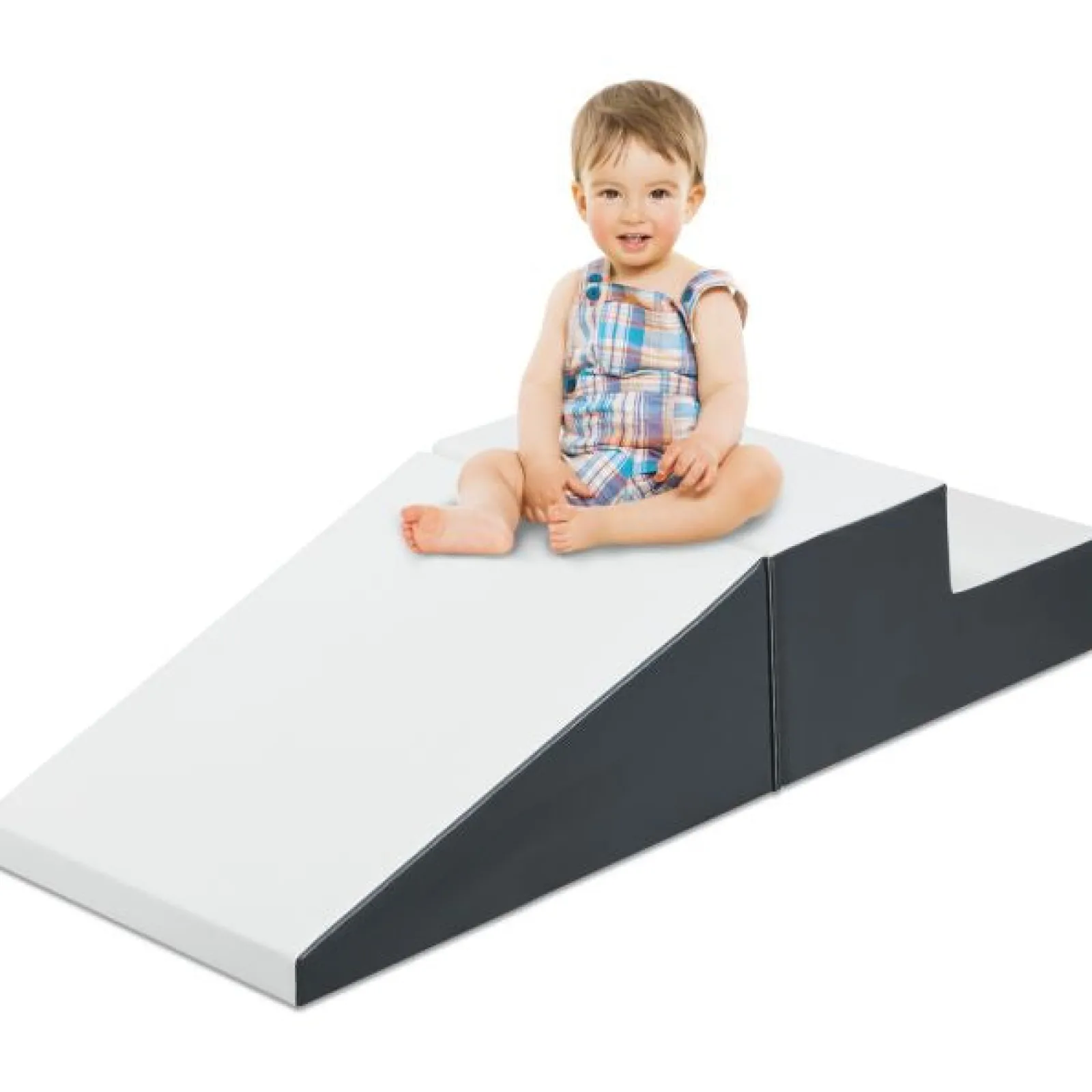 Little Helper Swing & Slide Sets & Garden Play & Trampolines | Kids Climbing Frames & Activity Toys | Small Soft Play Equipment | 2 Piece Climb & Slide Foam Play Set | Colour Options | 6m+