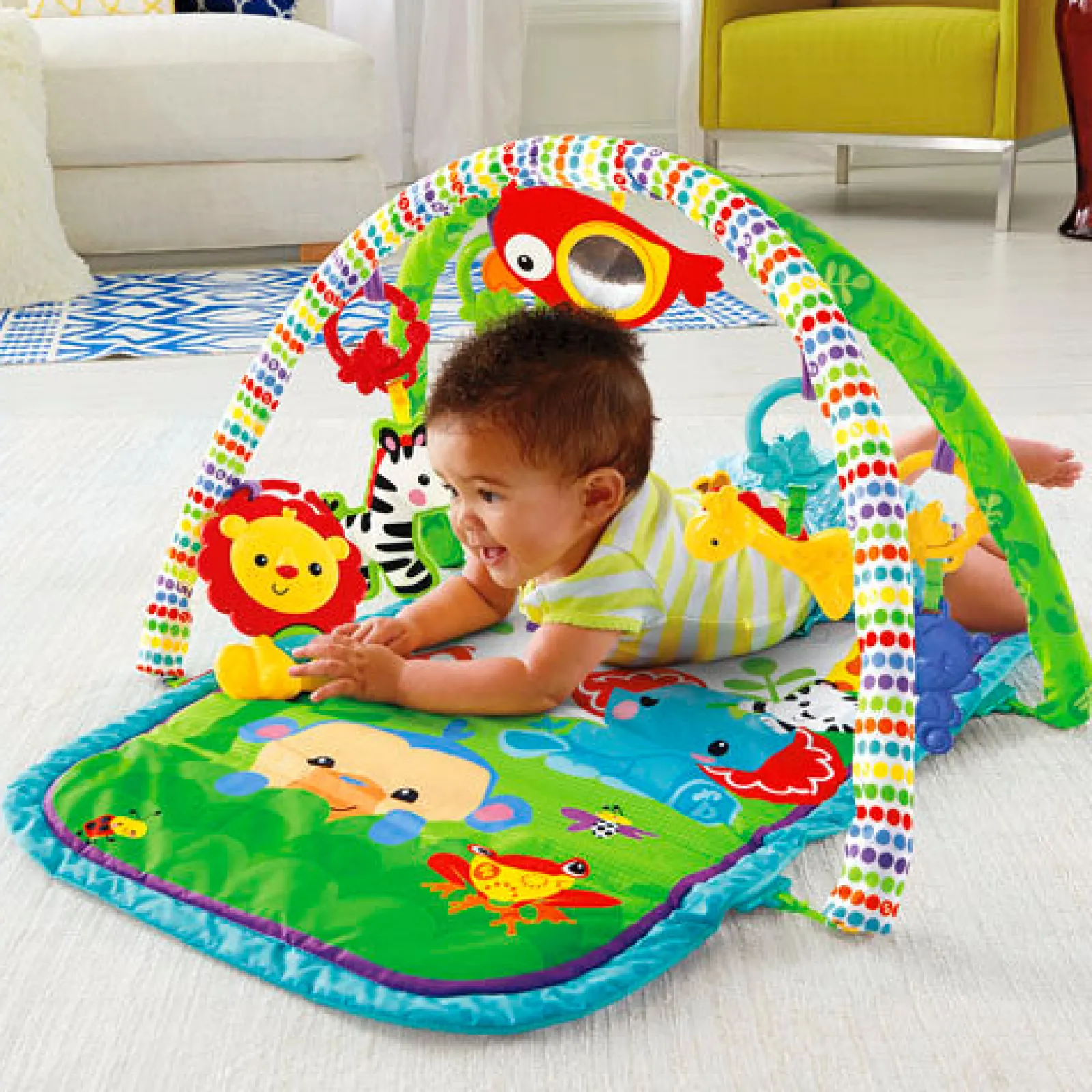 Little Helper Baby Play Gyms & Tummy Time & Activity Centres | Snoozy Zoo | 3-in-1 Baby Activity Gym | Baby Play Mat | Baby Gym