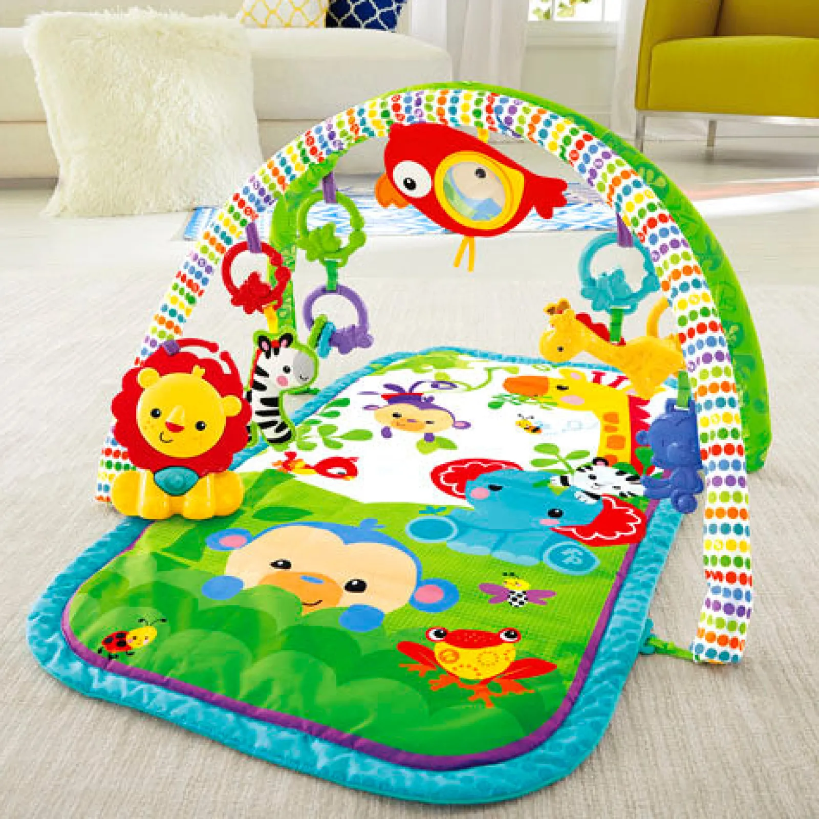 Little Helper Baby Play Gyms & Tummy Time & Activity Centres | Snoozy Zoo | 3-in-1 Baby Activity Gym | Baby Play Mat | Baby Gym