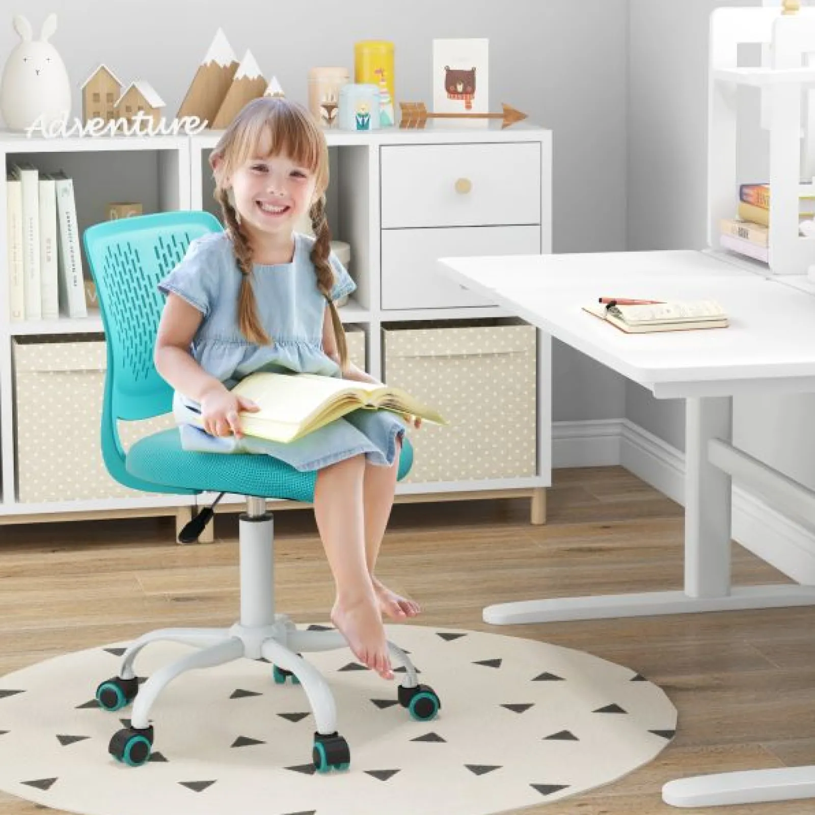 Little Helper Chairs & Stools | Spine Supporting Height Adjustable Ergonomic Childrens Desk Chair | Childrens Office Chair | 3-10 Ages