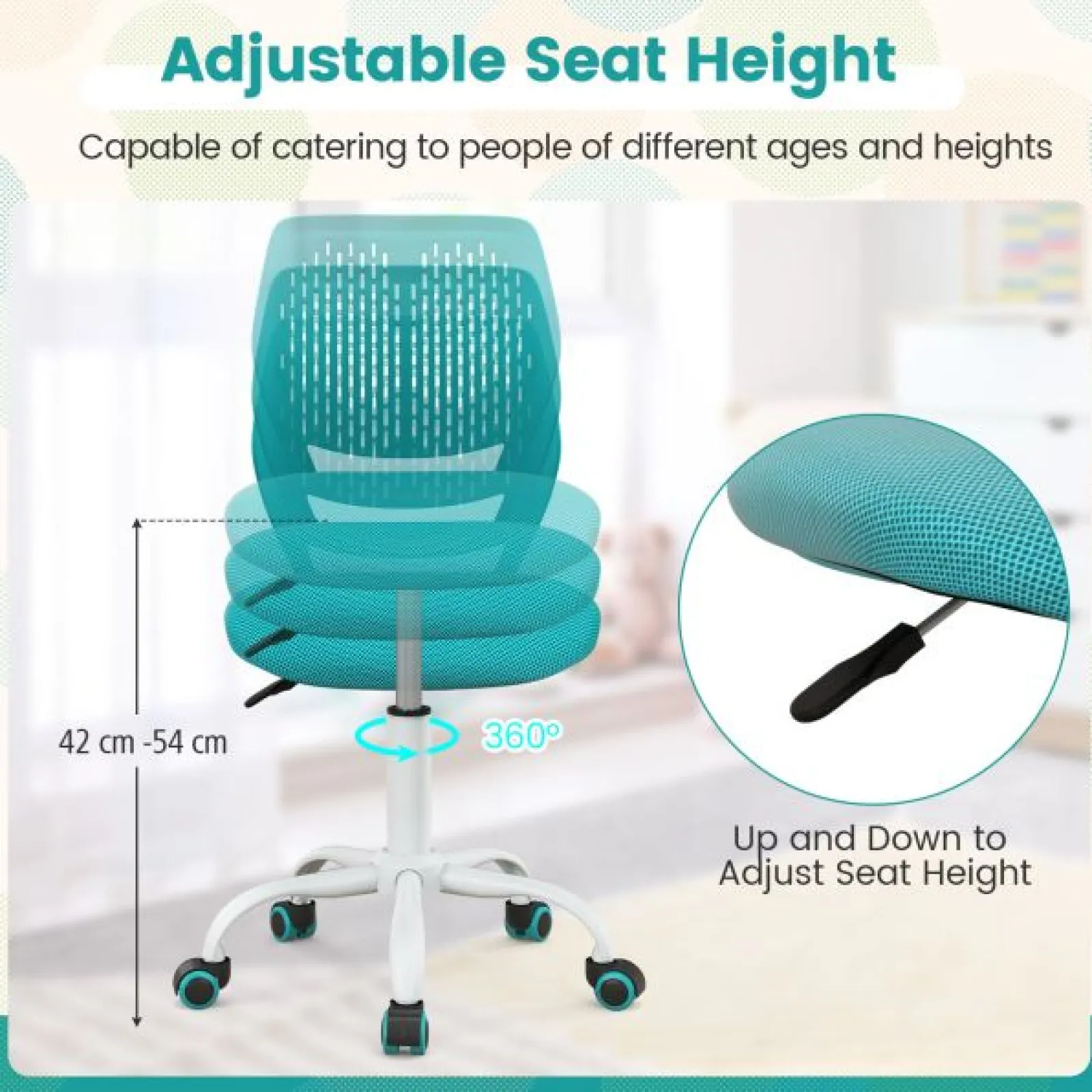 Little Helper Chairs & Stools | Spine Supporting Height Adjustable Ergonomic Childrens Desk Chair | Childrens Office Chair | 3-10 Ages