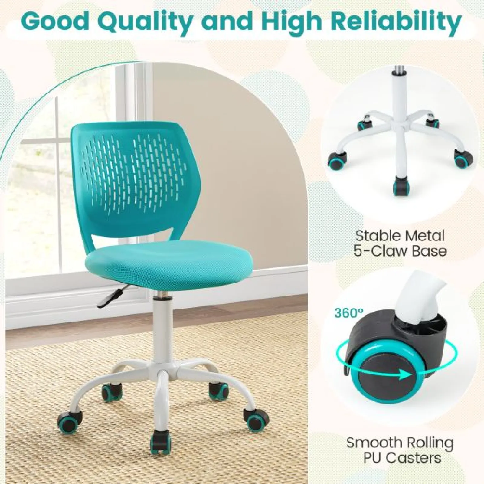Little Helper Chairs & Stools | Spine Supporting Height Adjustable Ergonomic Childrens Desk Chair | Childrens Office Chair | 3-10 Ages