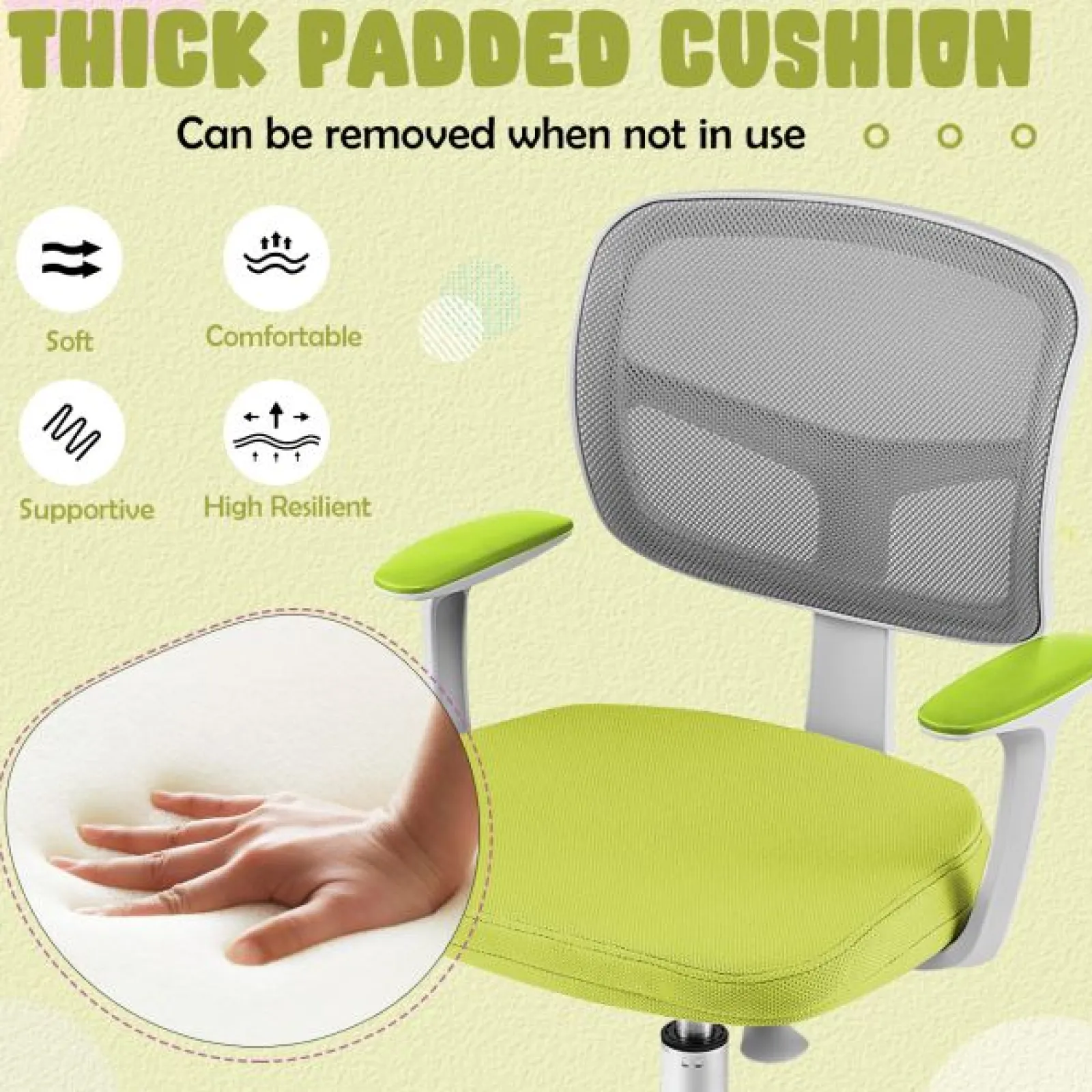 Little Helper Chairs & Stools | Spine Supporting Height Adjustable Ergonomic Childrens Desk Chair | Childrens Office Chair | 3-10 Years