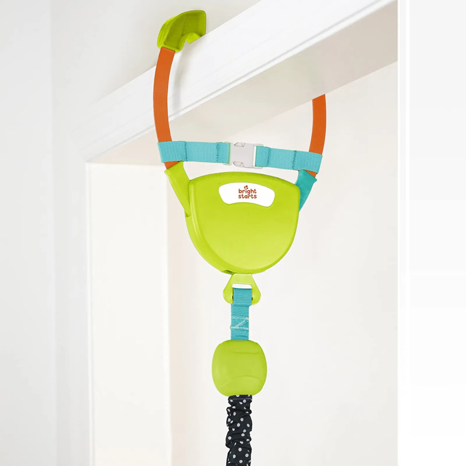 Little Helper Baby Doorway Bouncers | Baby Bouncers & Rockers | Spine-Supporting Secure Baby Door Bouncer Swing Seat with Detachable Toys | Multi coloured | 6-12 months