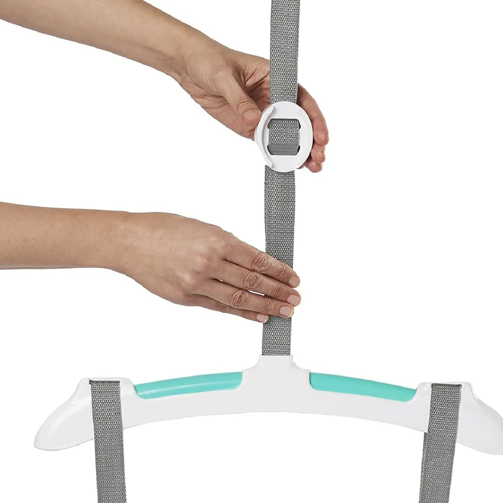 Little Helper Baby Doorway Bouncers | Baby Bouncers & Rockers | Spine-Supporting Secure Baby Door Bouncer Swing Seat with Tactile Taggies | Multi coloured | 6-12 months