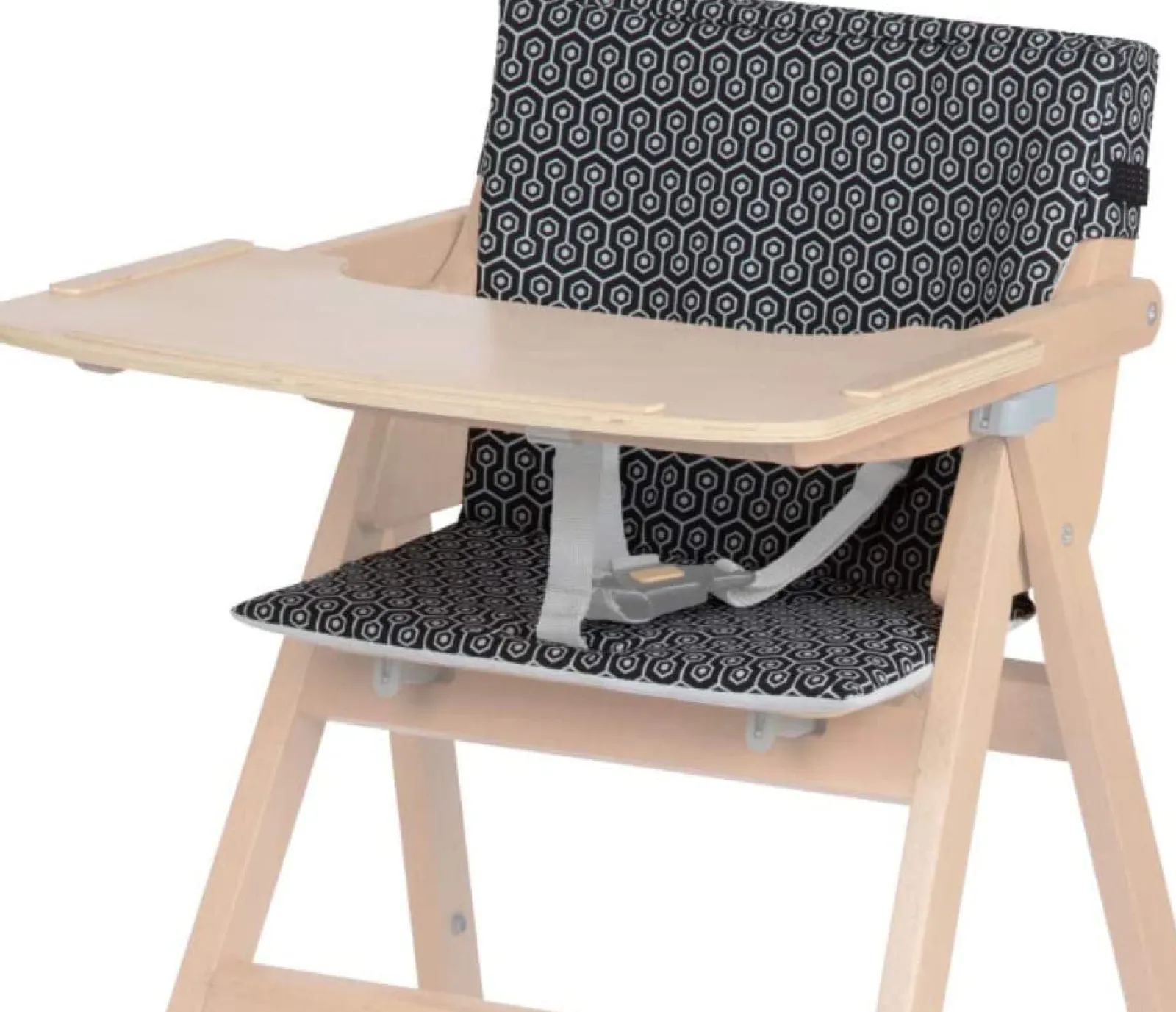 Little Helper High Chair Accessories & Inserts & Splash Mats & Cushions & Inserts | Super Soft & Padded High Chair Insert | Fully Washable | Compatible with 2-in-1 Folding Highchair | Charcoal