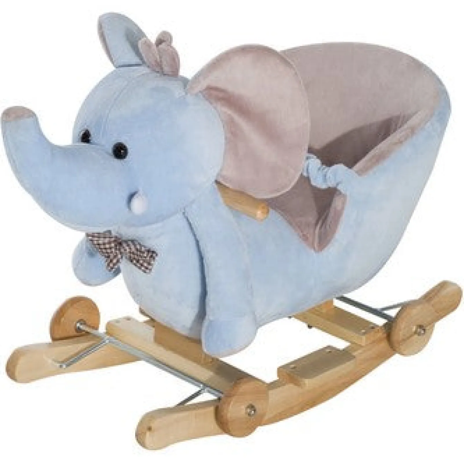 Little Helper Rocking Horses | Super Soft and Gentle Musical Rocking Horse Elephant with Wheels | 18m+