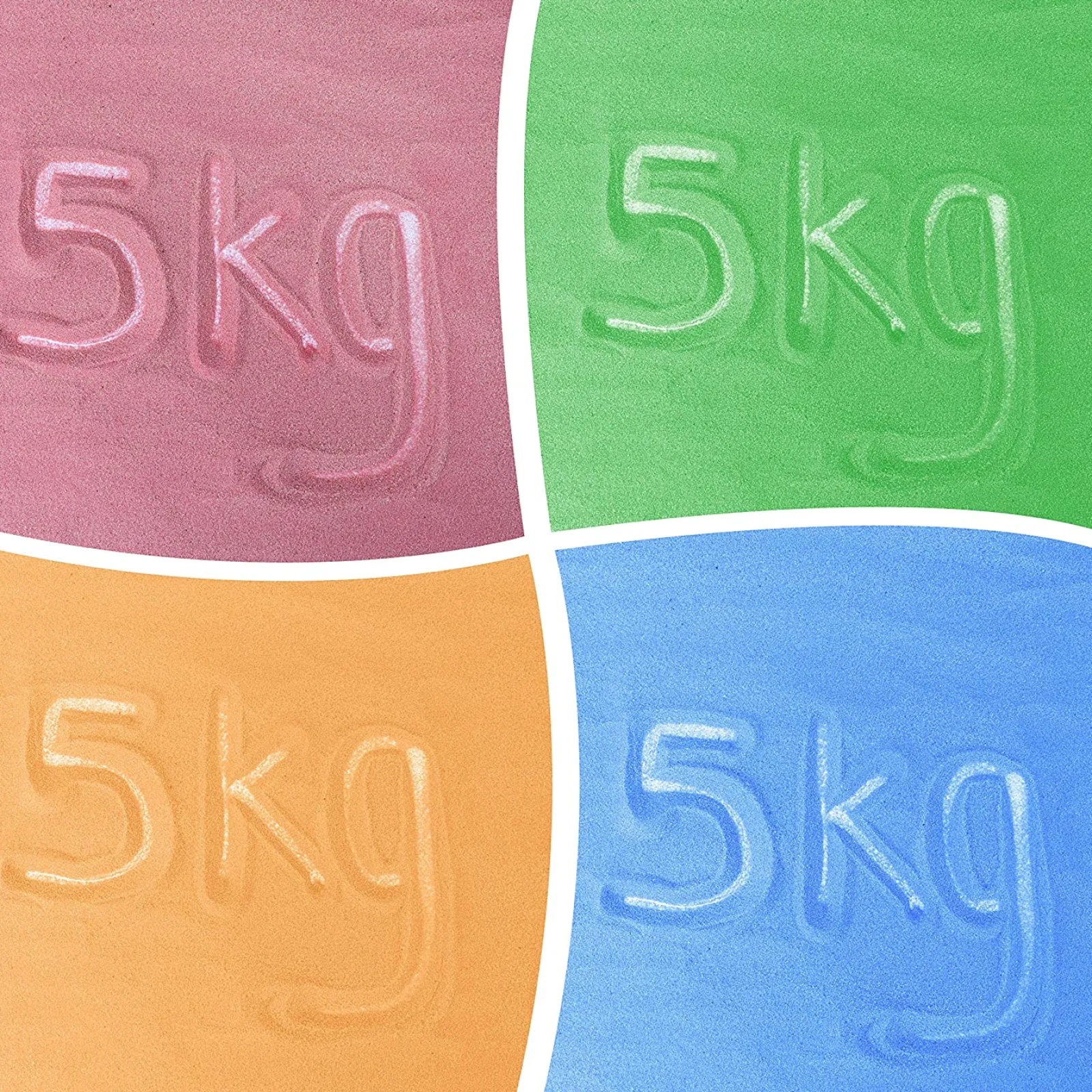 Little Helper Sand & Water Table & Sandpits & Mud Kitchens | Toxic-Free & Super Safe | Non Stain Play Sand | Coloured Sandpit Sand | 4 x 5kg