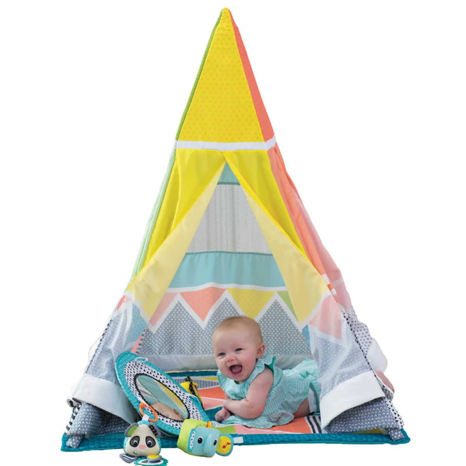 Little Helper Baby Play Gyms & Tummy Time & Activity Centres | Triangle Teepee | Grow-with-me Baby & Toddler Activity Gym | Baby Play Mat | Baby Gym