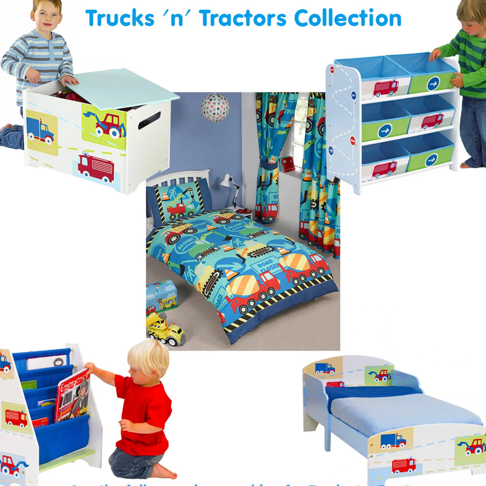Little Helper Toy Storage Units | Toy Storage Units | Trucks n Tractors Storage Box | Toy Storage Unit | Kids Storage