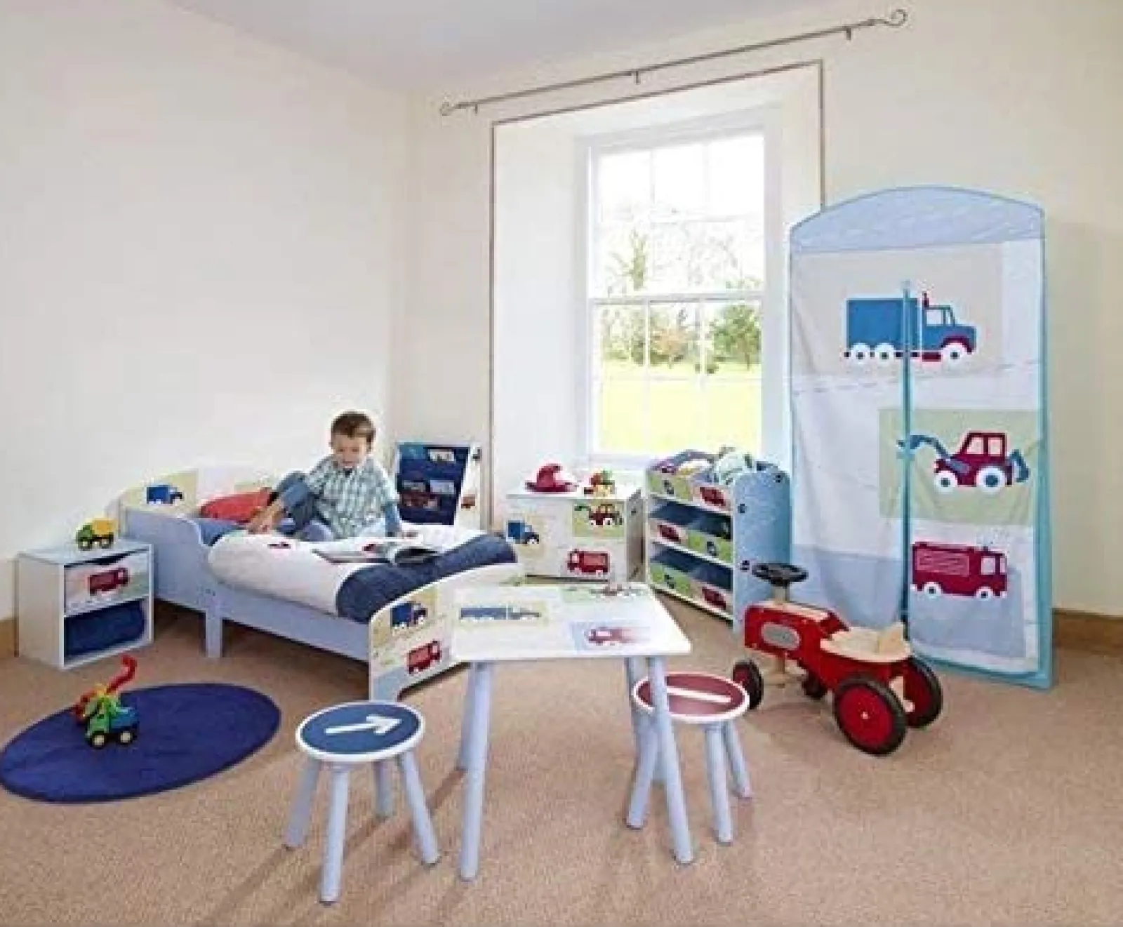 Little Helper Toy Box & Blanket Box | Toy Box & Blanket Box | Trucks 'n' Tractors Toy Box | Wooden Toy Box | Toy Storage Box