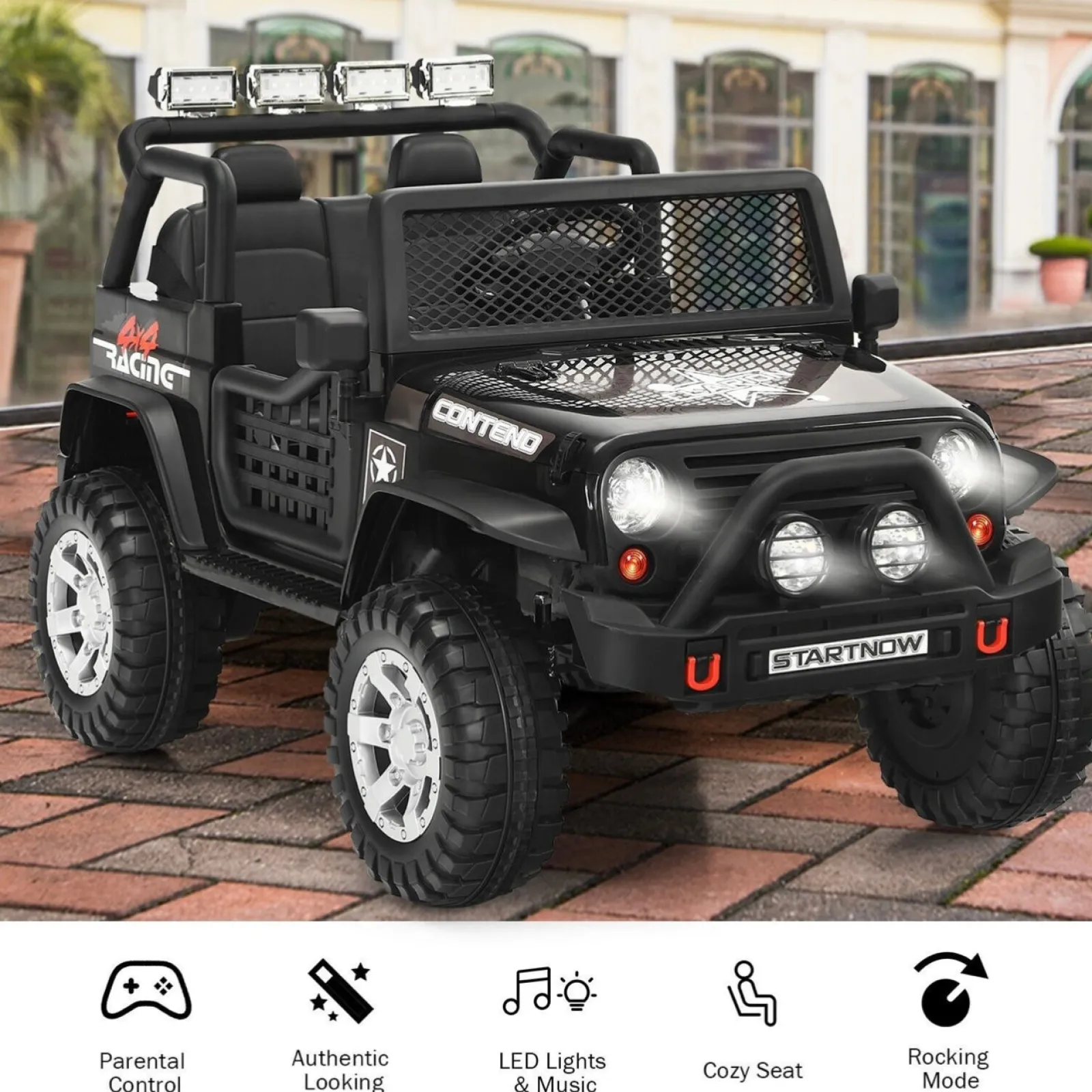 Little Helper Ride On Toys | 12V Ride On Electric Toy Truck | Remote Control with LED Lights | 3+ Years | 3 Colour Options