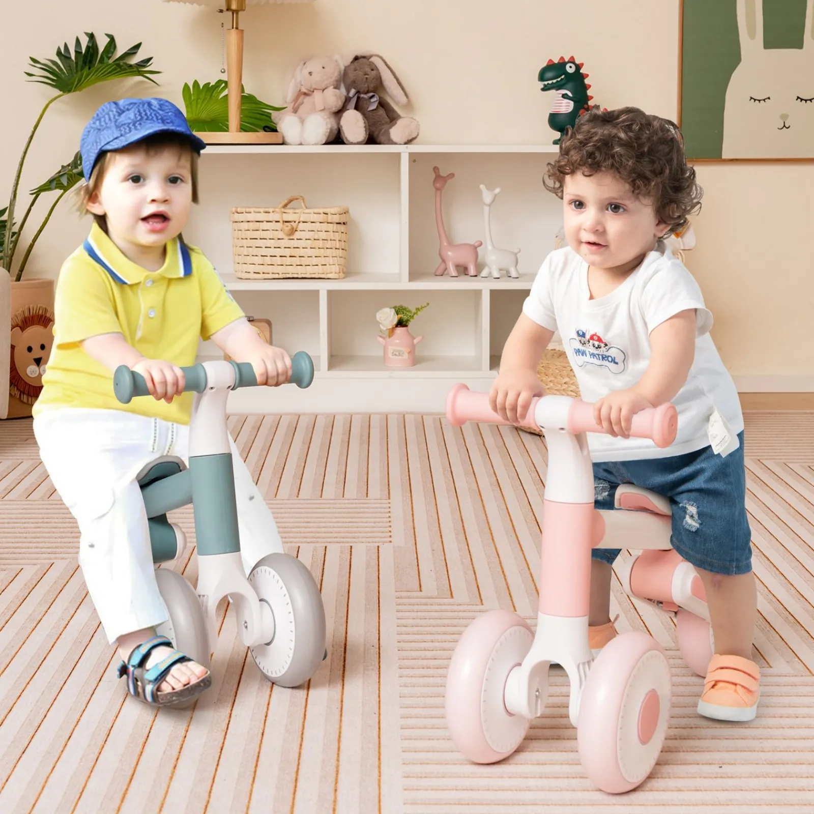 Little Helper Ride On Toys | Balance Bikes & Kids Scooters & Kids Bikes | 3 Wheel Push Along Training Bike | Balance Bike | Adjustable Seat Height | 2 Colours | 1-3 Years