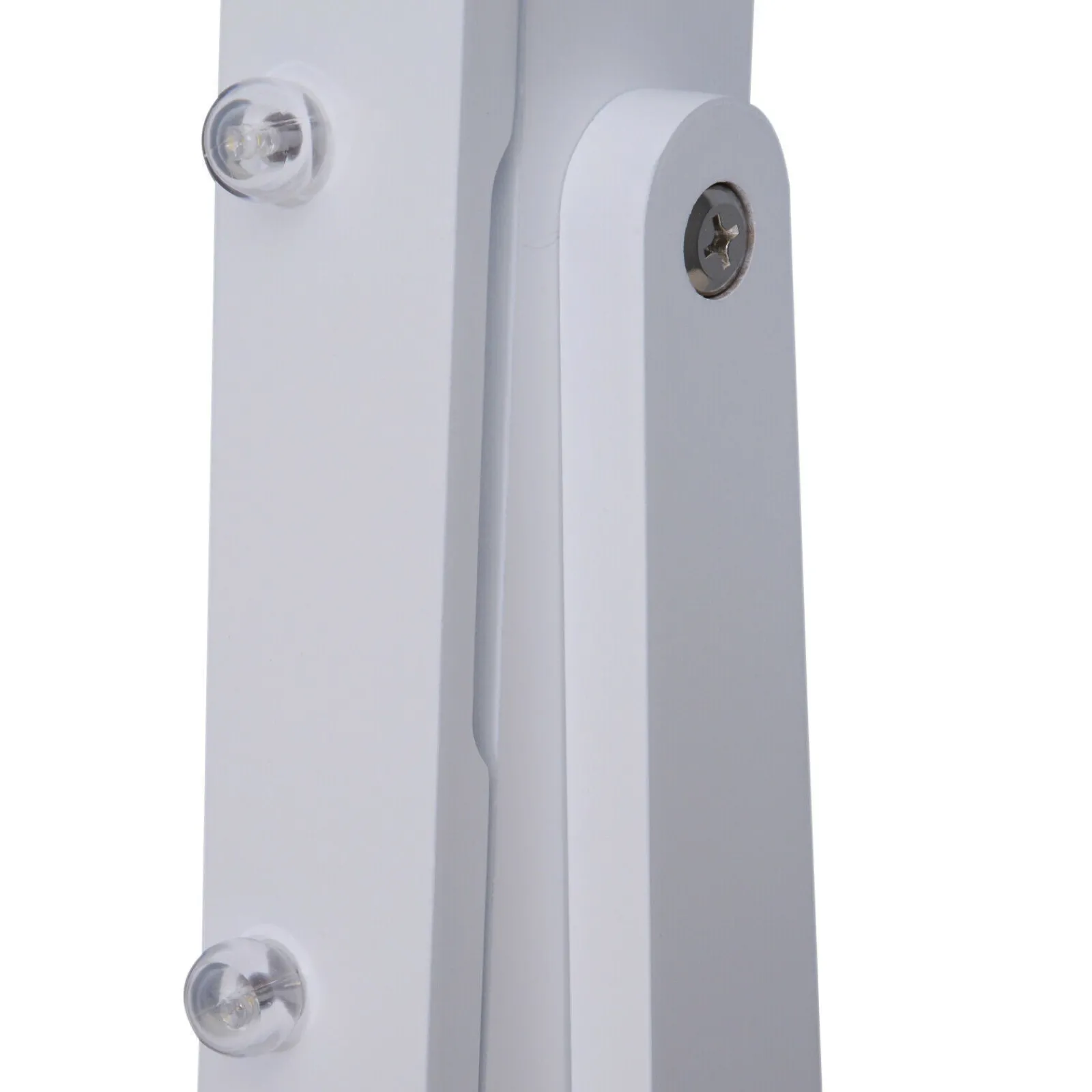 Little Helper Mirrors | White LED Full Length Free Standing Mirror | 16 Large Marquee Lights | Jewellery Storage | 1.46m High