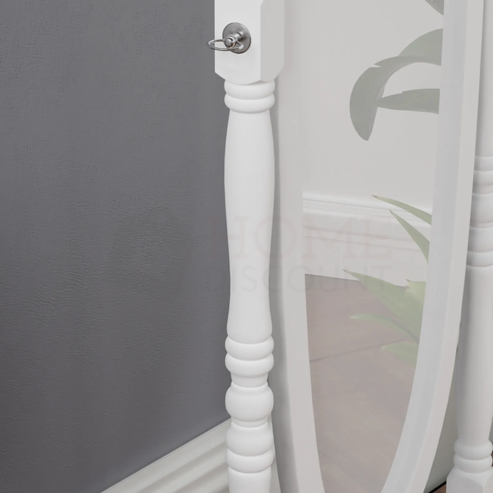 Little Helper Mirrors | White Wooden Adjustable Full Length Free Standing Chival Dressing Mirror | 1.45m