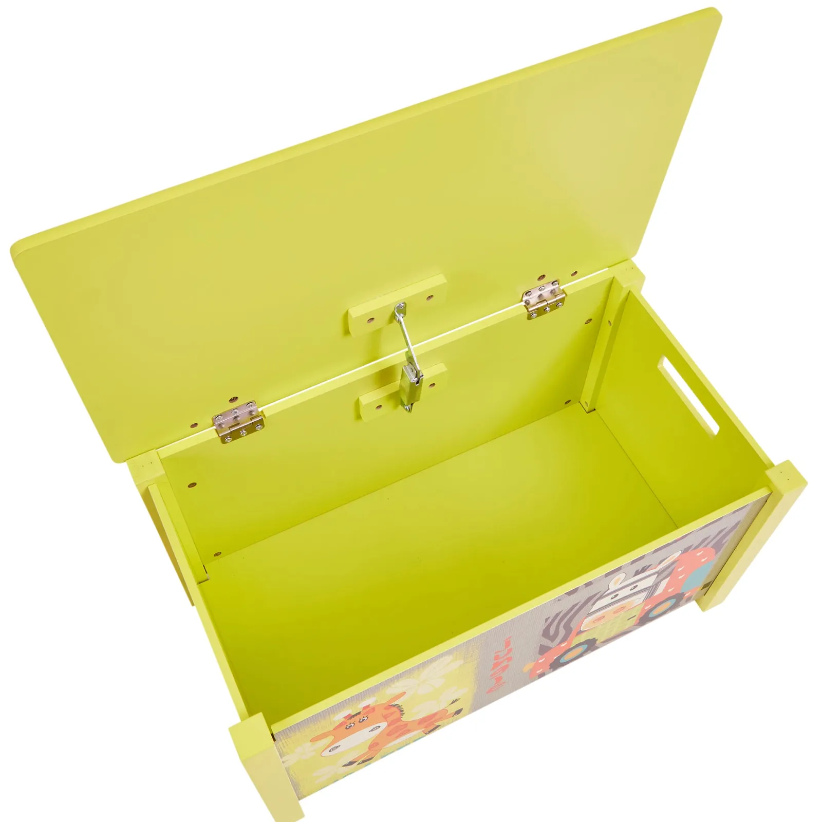 Little Helper Toy Box & Blanket Box | Toy Box & Blanket Box | Wooden Toy Box | Children's Colourful Wooden Safari | Jungle Toy Box | Toy Storage