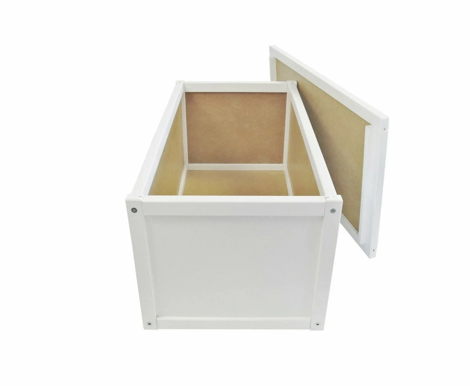 Little Helper Toy Box & Blanket Box | Toy Box & Blanket Box | Wooden Toy Box | Toy Chest | Blanket Box | Ottoman with Removable Lid | White